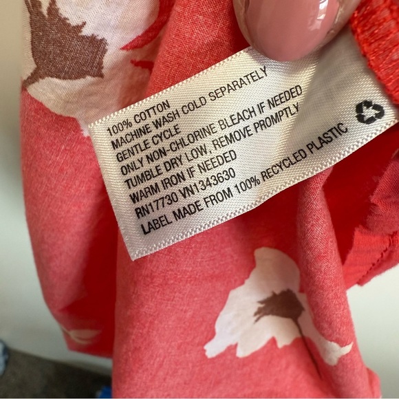 UNIVERSAL THREAD Pink Salmon Floral Puff Sleeve Dress! Size XS - Picture 6 of 9